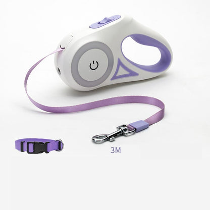 Retractable Dog Leash & Collar Set - Automatic Traction Rope for Small to Medium Dogs and Cats