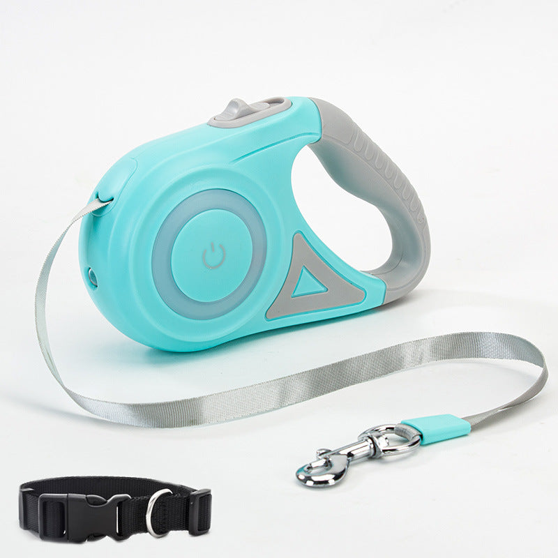 Retractable Dog Leash & Collar Set - Automatic Traction Rope for Small to Medium Dogs and Cats