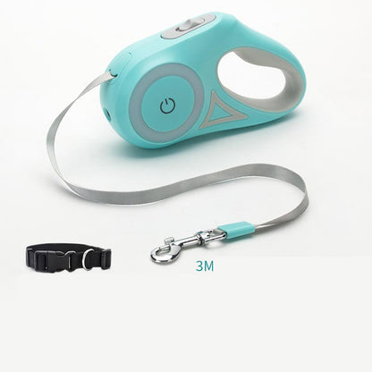 Retractable Dog Leash & Collar Set - Automatic Traction Rope for Small to Medium Dogs and Cats